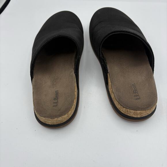 L.L. Bean Clogs Womens Size 6 Black Mule Slip On D - Picture 6 of 10